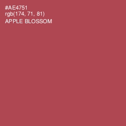 #AE4751 - Apple Blossom Color Image
